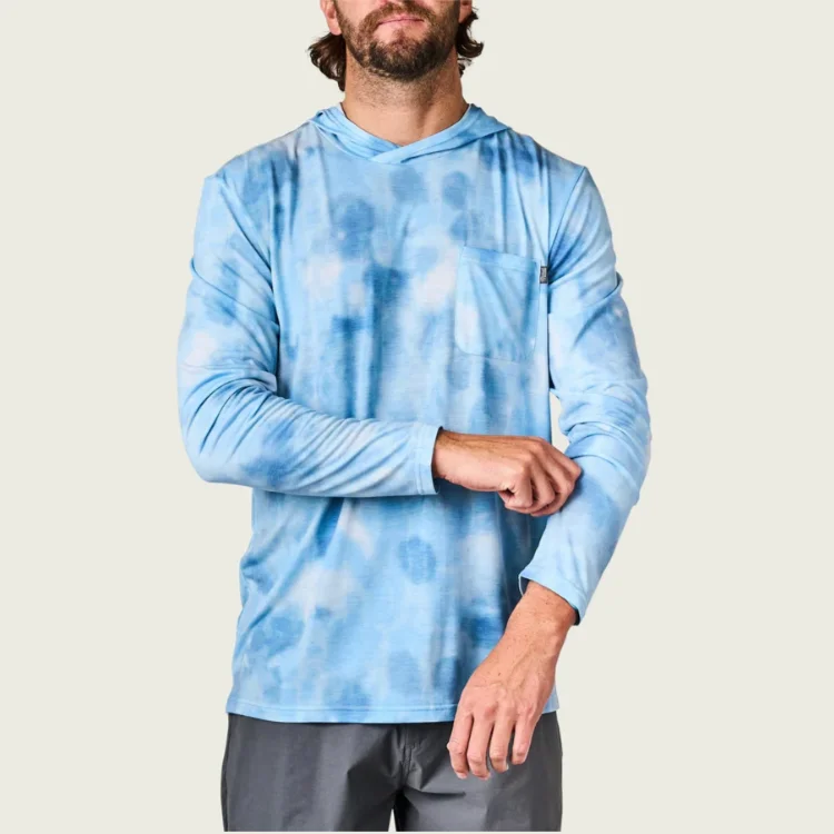 Men's Fishing Shirts Sun Protection Hoodie Shirt Hooded Performance Shirt Fishing Shirt Quick-dry UPF40+ USA Size S-2XL