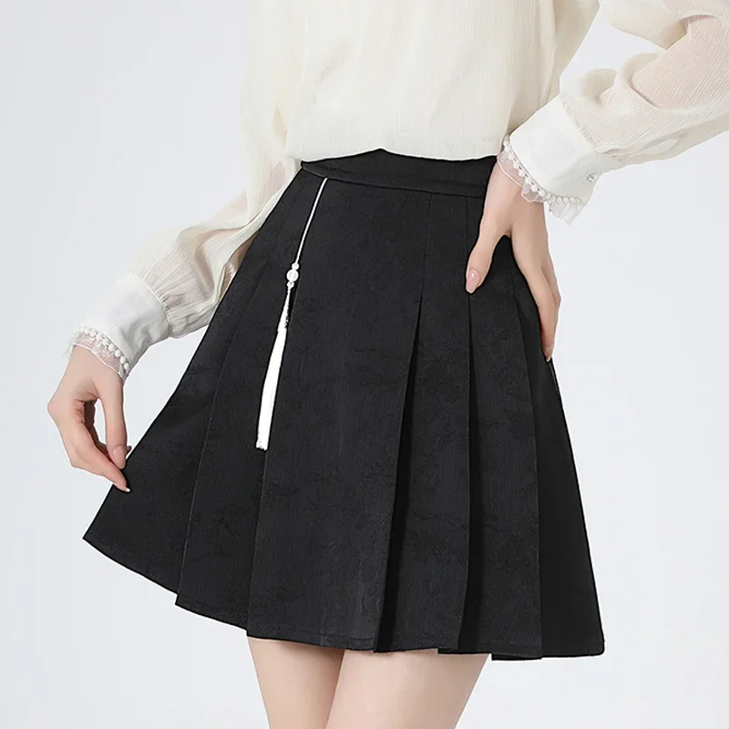 

Летние женские плиссированные мини-юбки ITOOLIN с высокой талией и цветочной вышивкой, Элегантные мини-юбки трапециевидной формы в стиле Харадзюку, женские весенние 2024