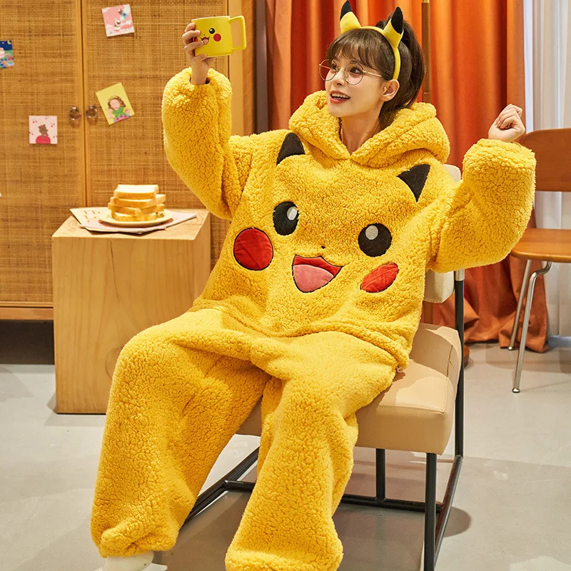 Pijama de Pokémon Pikachu para mujer y mono de Animal de una de cuerpo entero, de animados, para invierno, nuevo _ - AliExpress Mobile