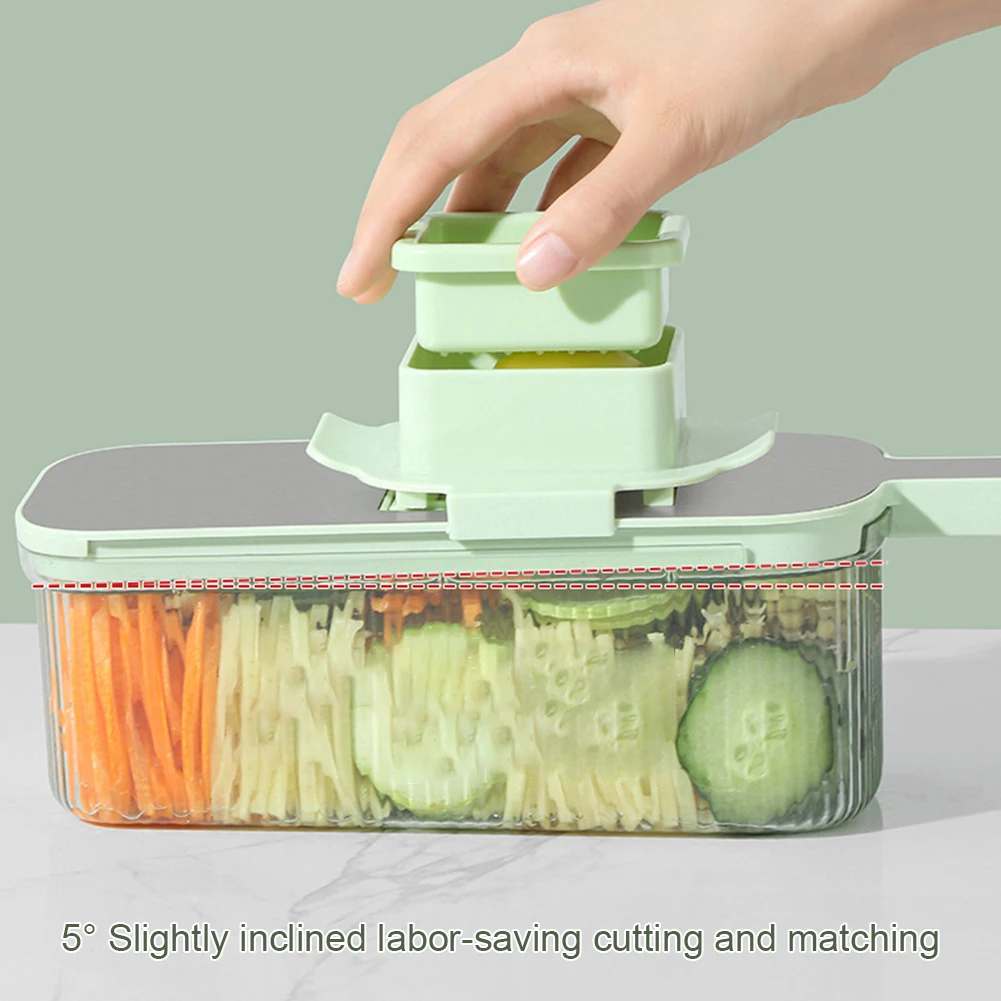 Versatile Multifunctional Grater With Six Cutting Tools Household Fruit Veggie Cutter For Cucumber Carrots