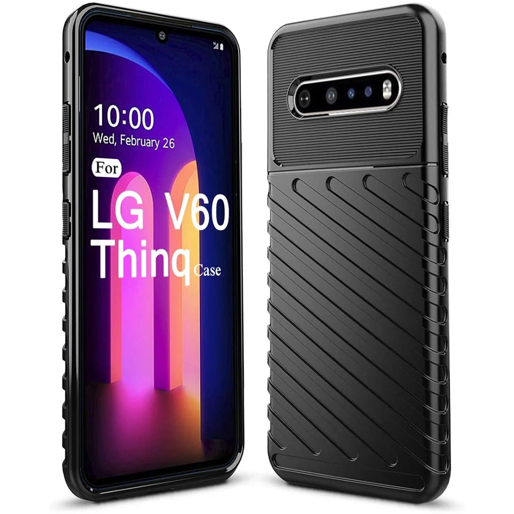 

For LG V60 ThinQ Velvet K40S K41S K51S K51 K61 K52 K62 Case Shock Absorption Anti Scratch Heavy Duty Drop Protection Phone Cover