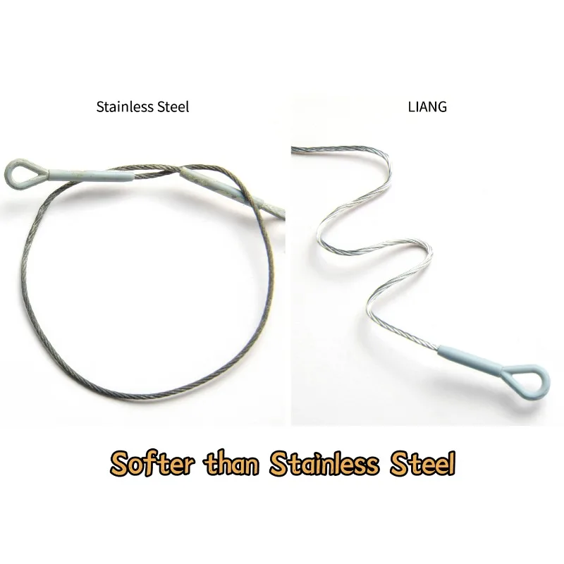 LIANG-0450 0.4mm-1.2mmx1m 소프트 토우 케이블 성형 가능한 디테일 조립 모델용 수정 부품 DIY 액세서리