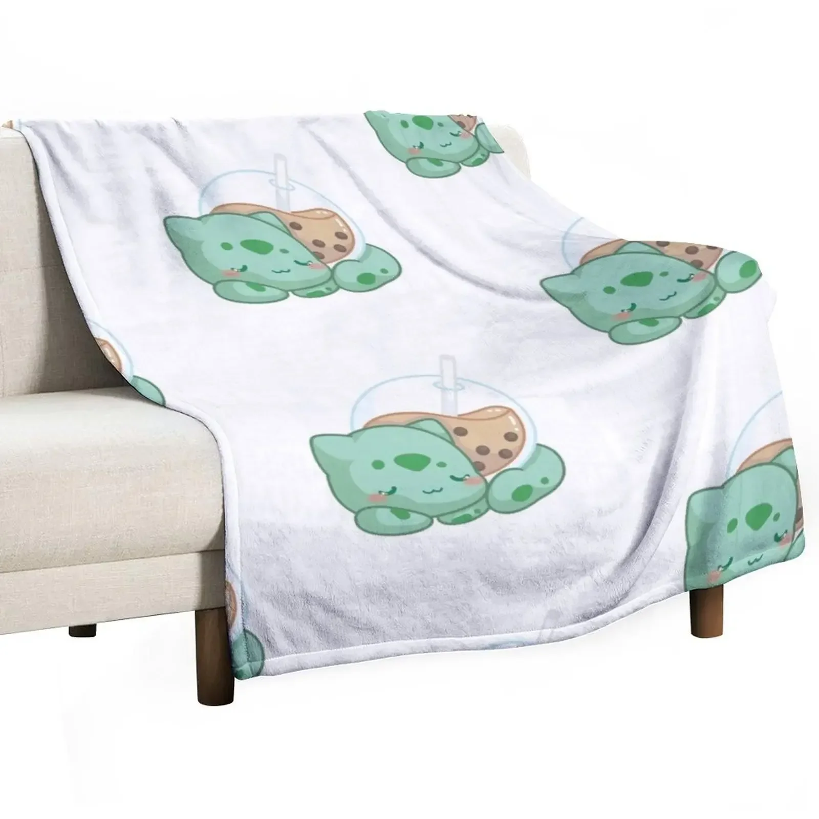 

Bobasaur Throw Blanket sofa bed Sofa Throw Flannel Fabric Blankets
