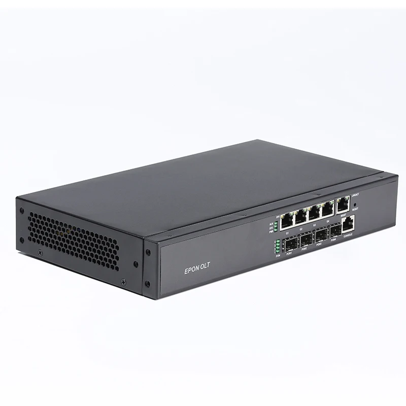 HIOSO EPON OLT 4PON Ports FTTH CATV GEPON OLT Fiber Optic High Quality 1.25G pr