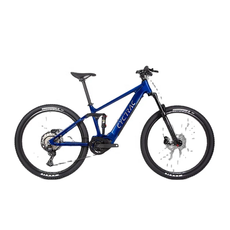 Фото TWITTER-EM6 Электрический горный велосипед Ebike, Bafang Mid Drive, полная подвеска, MTB для продажи, 48 В, 250 Вт №1