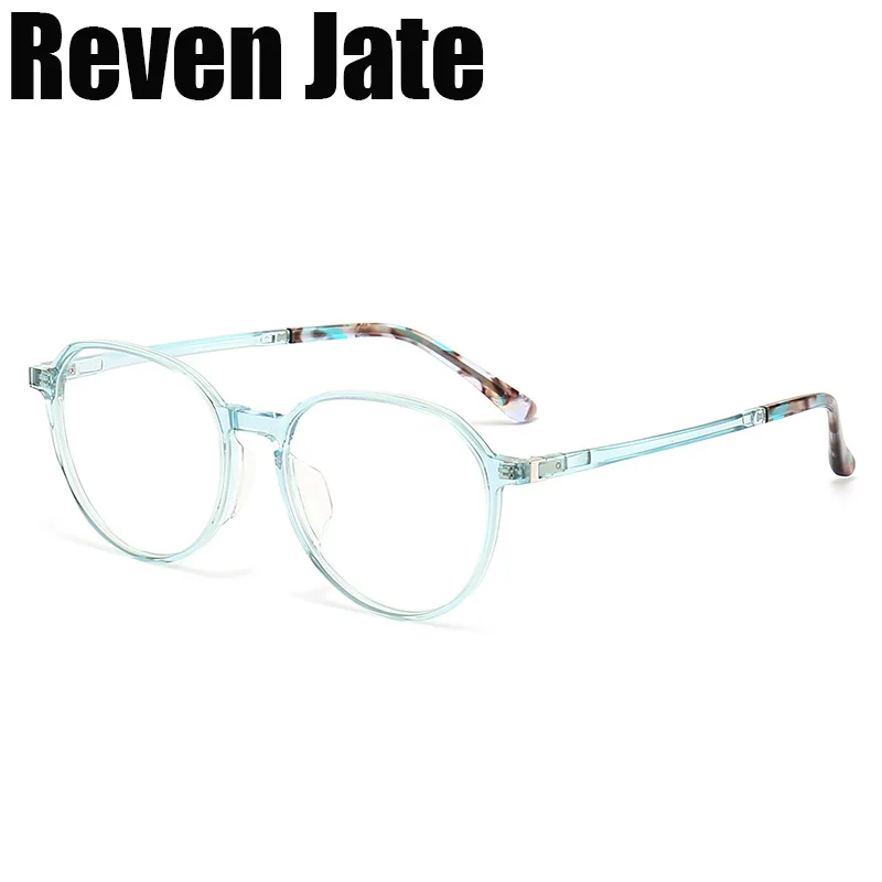 

Reven Jate 1109 Acetate Optical Glasses Frame Women Retro Vintage Round Eyeglasses Prescription Spectacles Myopia Eyewear