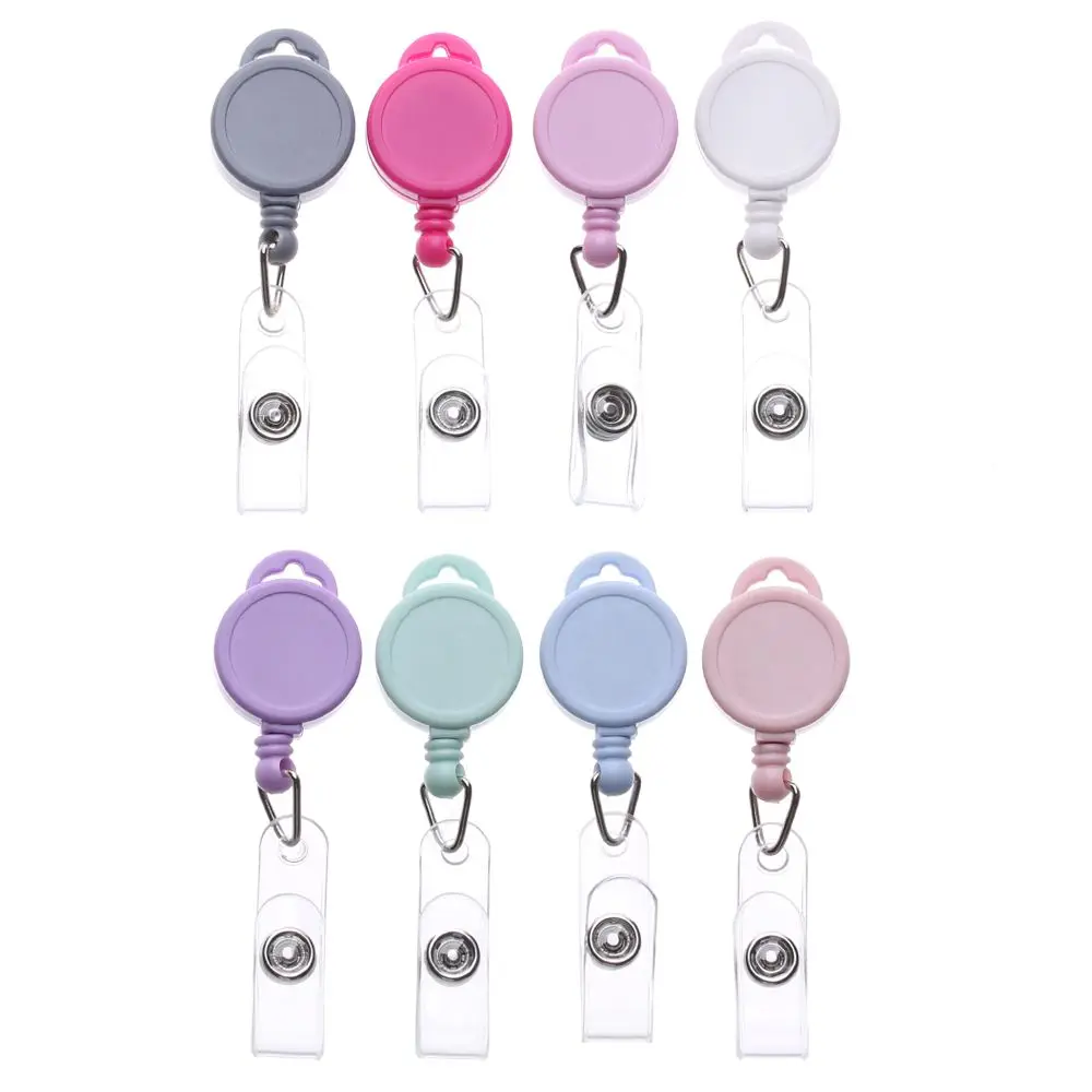 

Retractable Badge Reel Medical Worker Work Card Clip Doctor Nurse ID Name Card Display Tag Staff Card Badge Holder Accessories