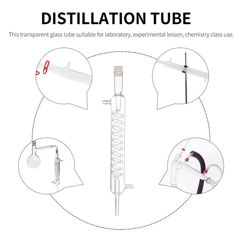 1pc Chemistry Condenser Pipe Condensing Tube
