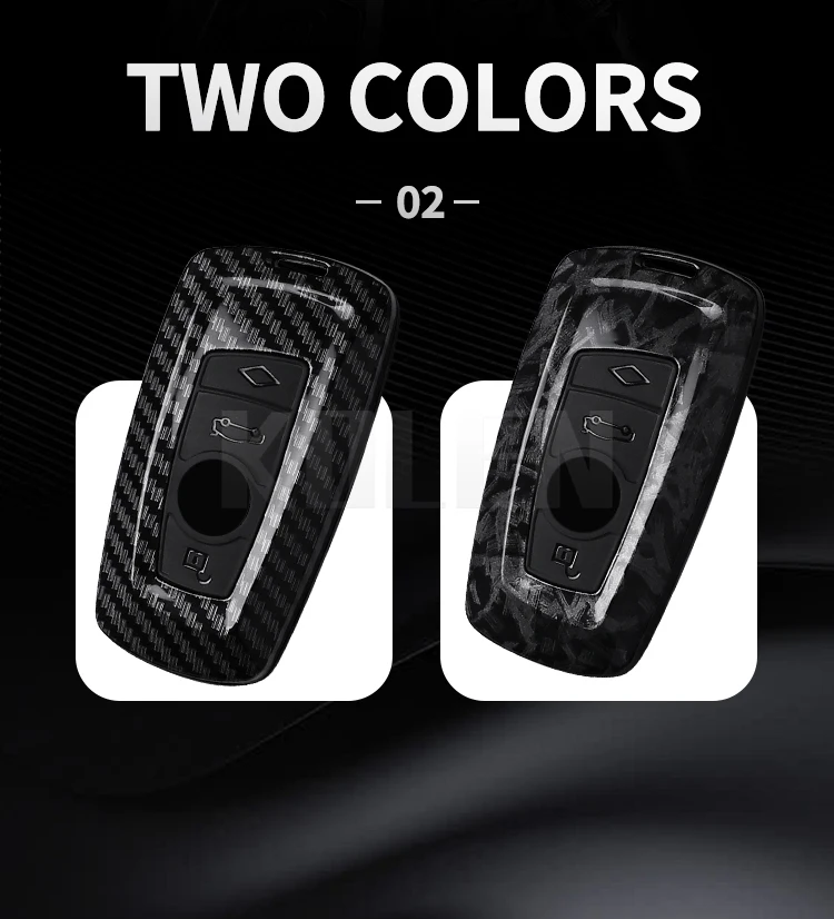 ABS Carbon Faser Stil Auto Schlüssel Fall Abdeckung Für BMW 1 3 5 7 Serie X1 X3 X4 X5 X6 F36 F25 F26 F30 F34 F10 F07 F20 Z10 G30 F15 F16 – Detail 4