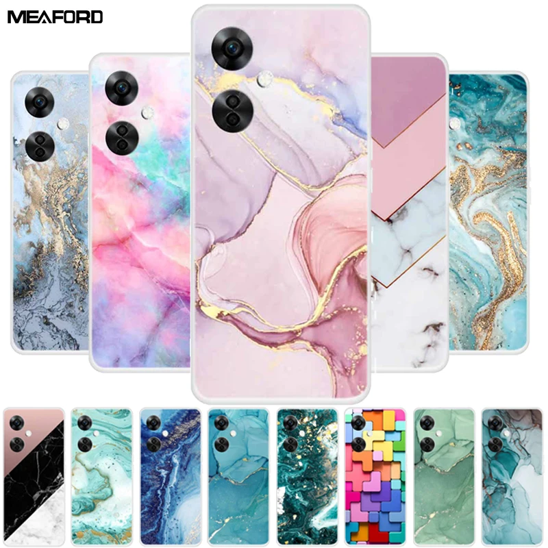 Marble Clear Soft TPU Silicone Phone Cover, Transparent