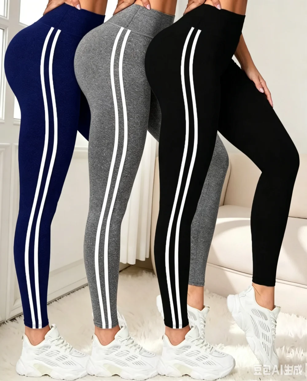 Womens's Leggings for Summer High Waist Butt Lifting Stretchy quick drying Tummy Control Soft Workout Yoga Pants for Gym Running - 6