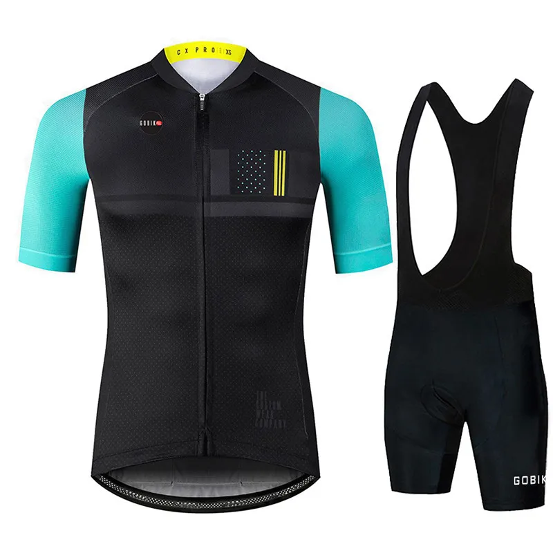 Cycling Jersey Cycling Suit Cycling Jersey Set Blue Gobikful Bike Maillot Jersey Cycling Shorts Set Men Ropa Ciclismo Breathable Team Bicycle Clothing Mountain Bike