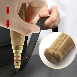 Perforateur pour cuir, bricolage, poinçon rotatif, poinçon automatique pour ceinture, remplaçable, poinçon de ceinture multi têtes en laiton, outils multifonctions pour la maison 