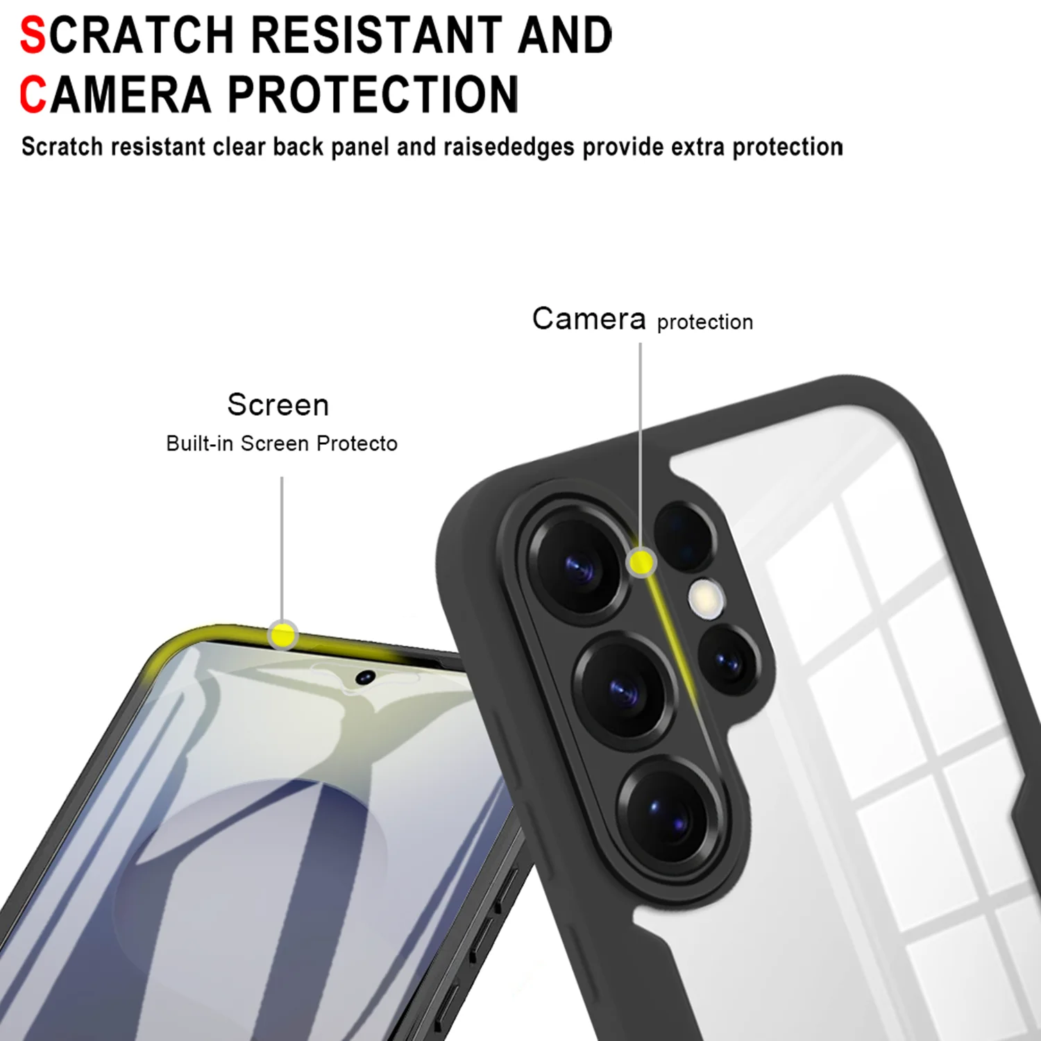 Ultimate Double Layer 360 Protection Case with Clear TPU Soft Film Screen Cover