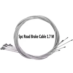 5PCS Durable Universal Bicycle Brake and Shift Cable Set (5pc Road Brake Cable)