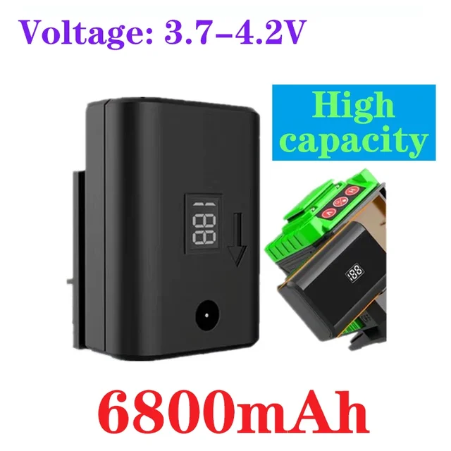 6800mah Chargeable high power battery Laser level 360 building tools for levelling 3D 12 line powerful green laser level 2