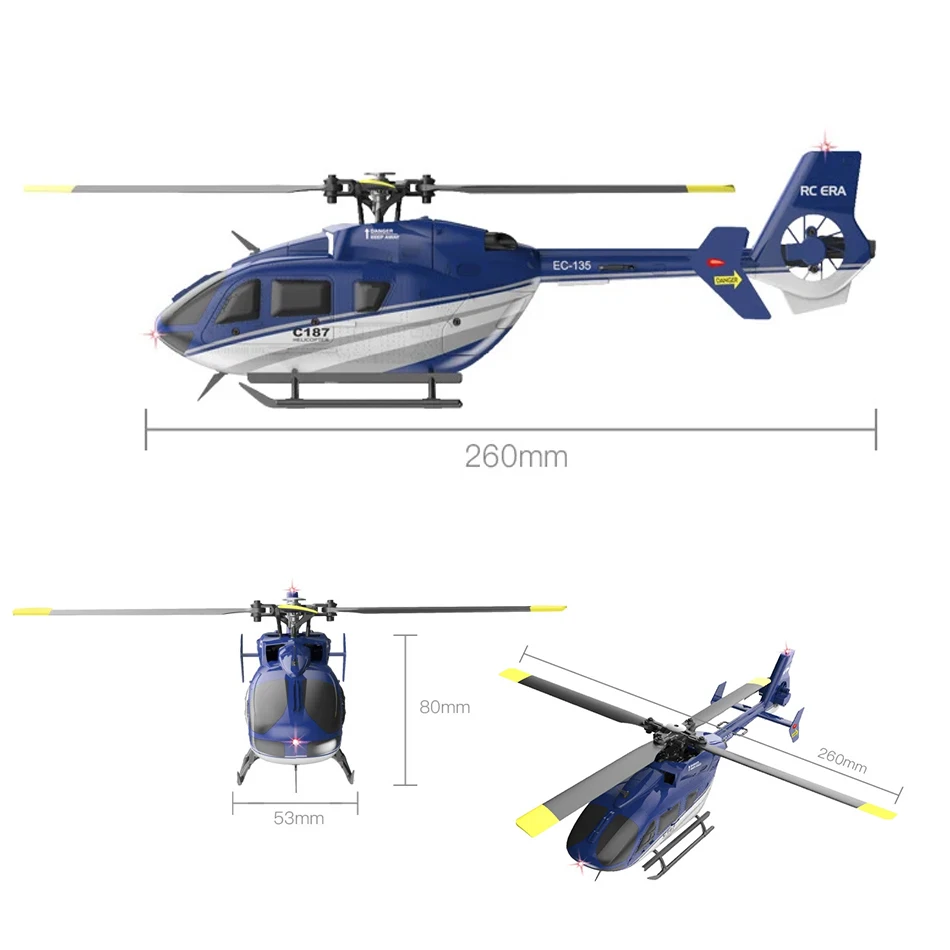 RC ERA C187 EC135 スケール 4CH RC ヘリコプタージャイロ