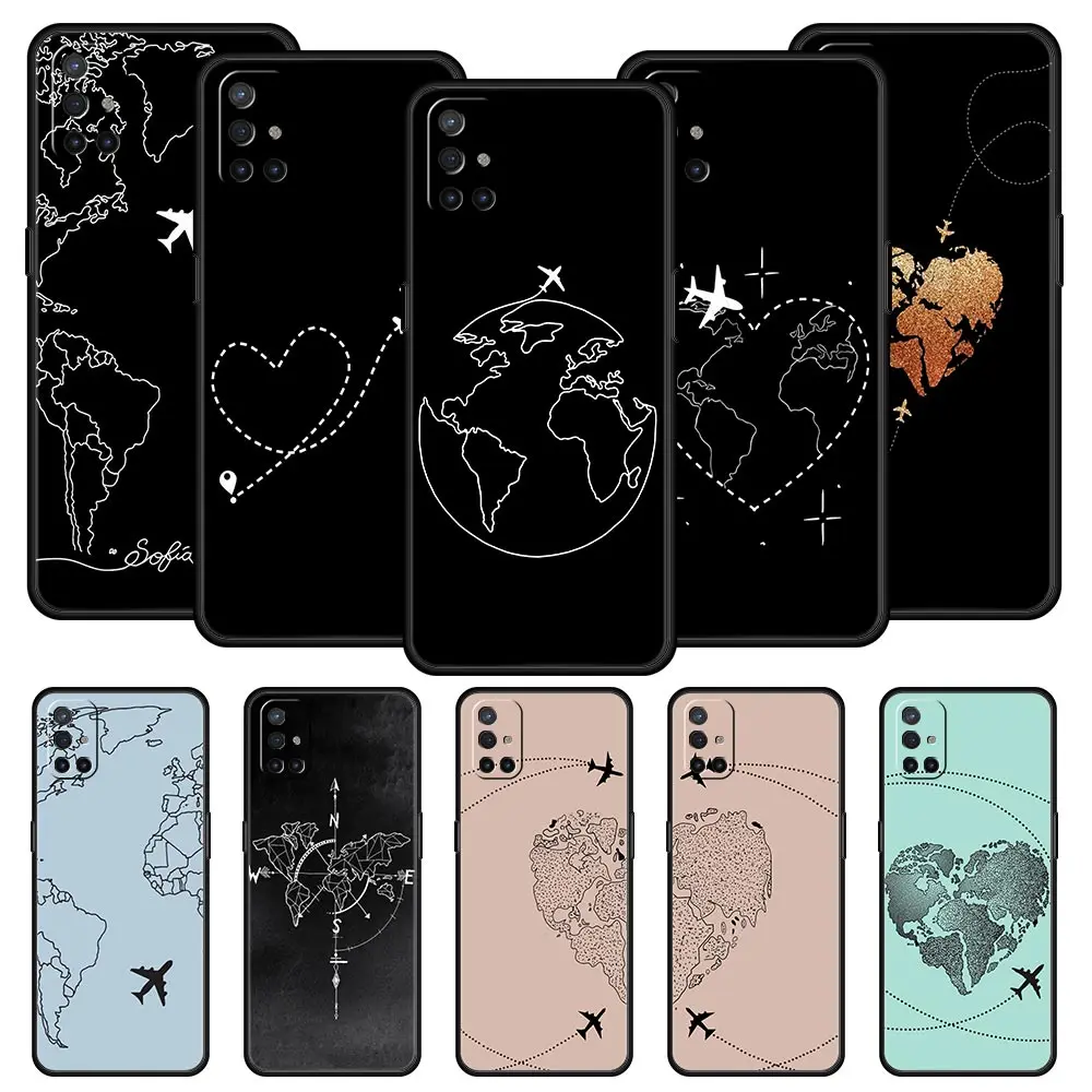 Fashion Planes World Map Travel Phone Case Cover