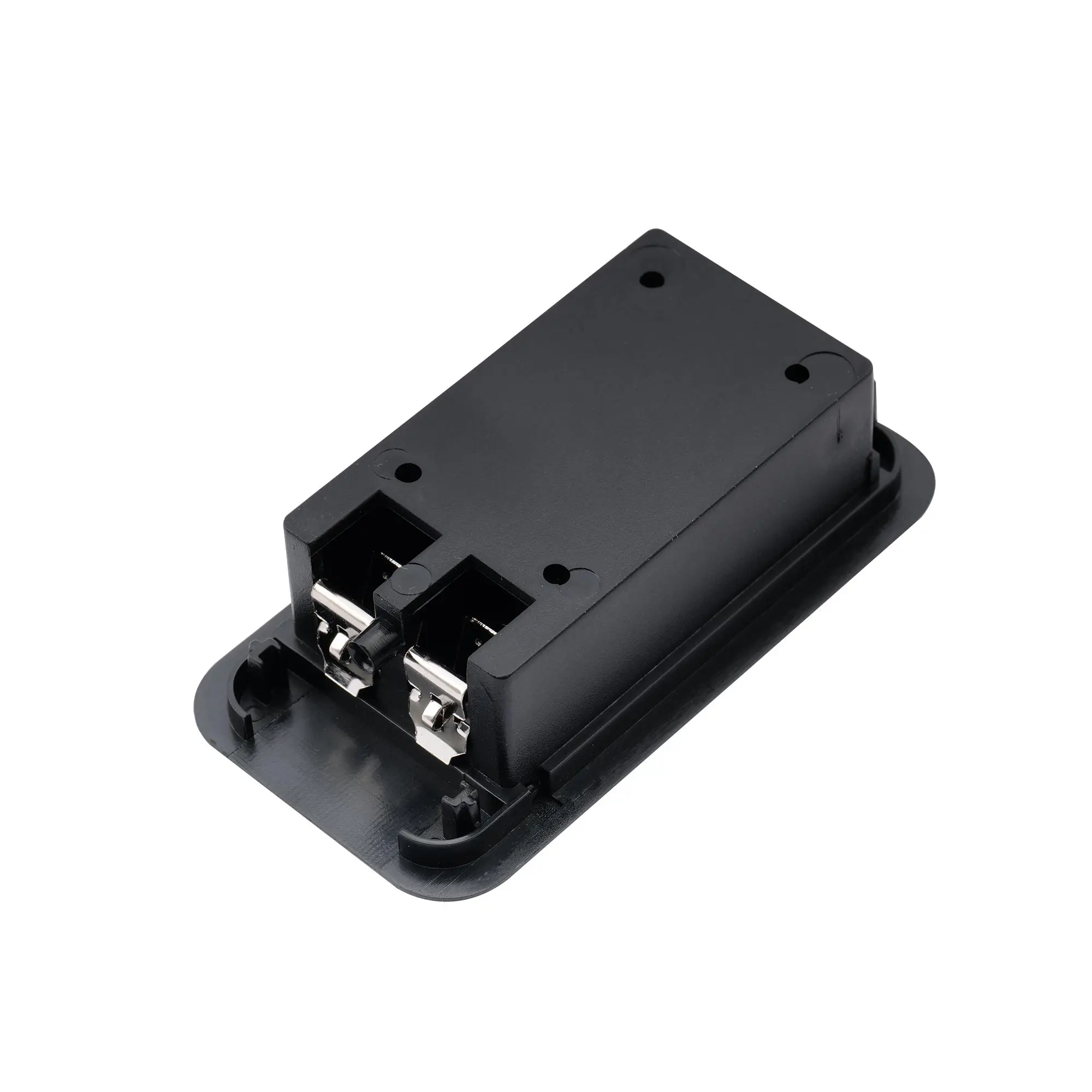 Musiclily Pro 9-Volt-Batteriekasten-Gehäusehalterfach für Aktivgitarrenbass, Schwarz – Detail 9