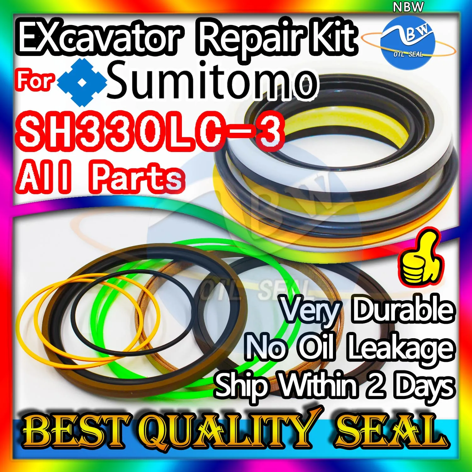 

For Sumitomo SH330LC-3 Seal Kit Excavator Repair Oil High Quality SH330LC 3 Excavating Machinery Maintenance Floating Rebuild