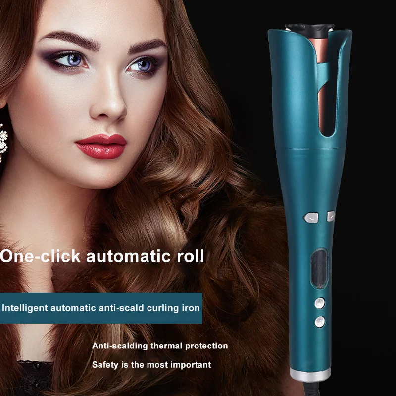 Multi-Automatic Hair Curler Hair Curling Iron LCD Ceramic Rotating Hair Waver Magic Curling Wand Irons Hair Styling Tools 1 1 1 25inch rotating curling iron curling wand automatic hair curler 30s instant heat auto hair waver hair styling irons