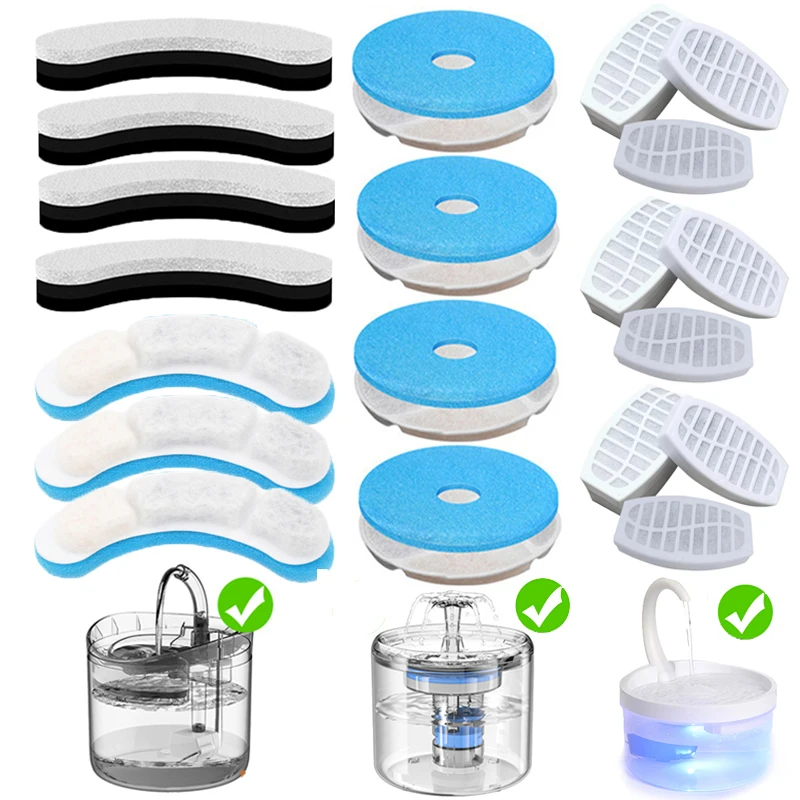 ReplacedActivatedCarbonFilterForCatWaterFountainReplacementFiltersWaterPumpCleaning