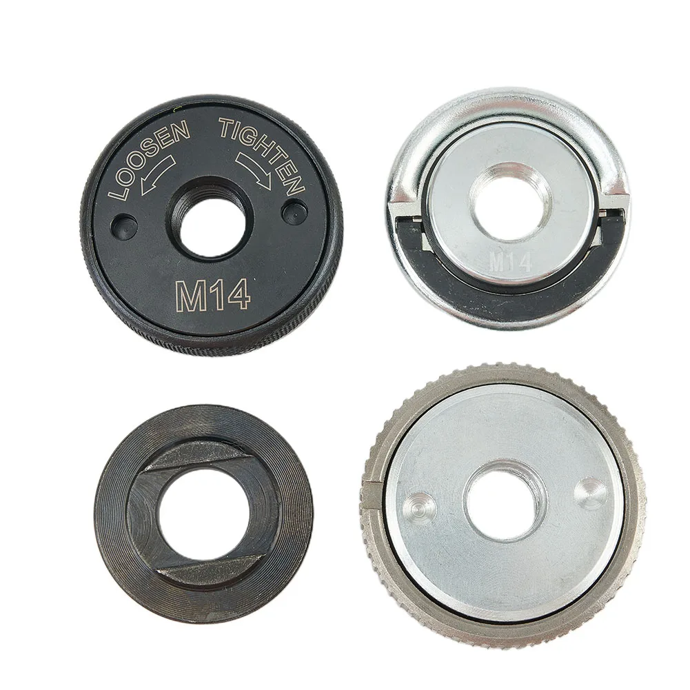 

4Pcs M14 Flange Nuts Pressure Plate Kit Quick Release Saw Blade Grinding Wheel Locking Nuts For Angle Grinder Power Tool Parts