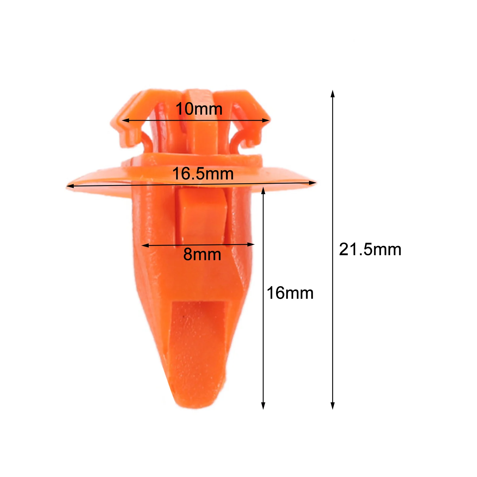 40 Clip Di Ricambio Per Modanatura Suzuki | Compatibili Con OE 77553-65D10 | Plastica Bianca, Lunghezza 10 Mm