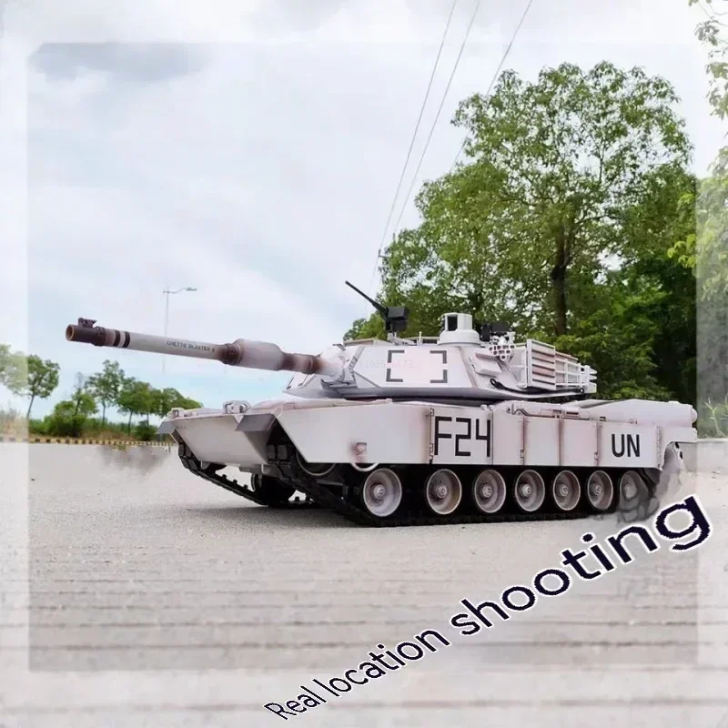 New Rc Coolbank Model Henglong Us M1a2 Abrams Infrared Battle Tank Model Upgraded Version With Steel Wave Box Tank Rc Toy 2