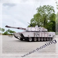 New Rc Coolbank Model Henglong Us M1a2 Abrams Infrared Battle Tank Model Upgraded Version With Steel Wave Box Tank Rc Toy 2