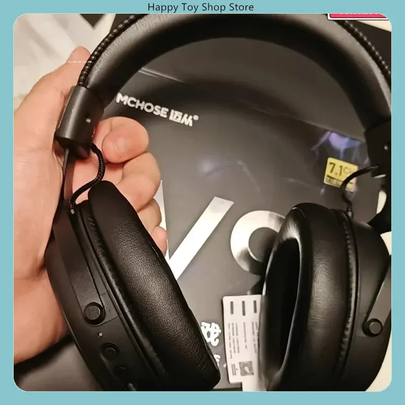 Mchose V9 pro Wireless Bluetooth Headset Dynamic Sound Low Delay Office Gaming with Three Mode Microphone Noise Reduction - Image 5