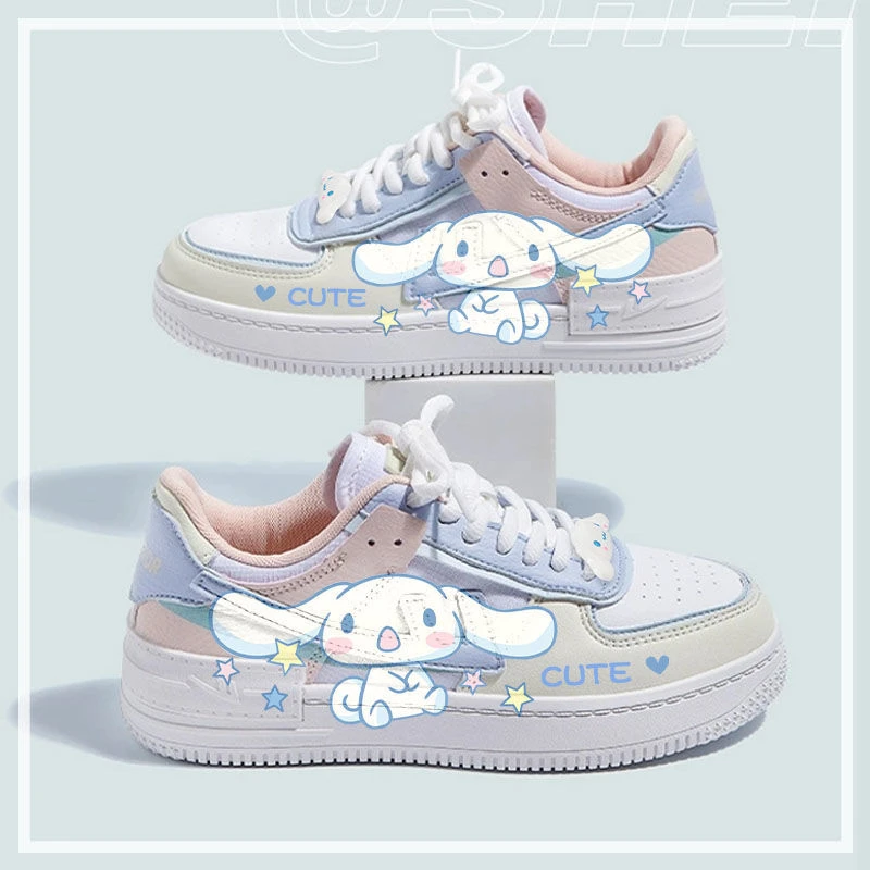 Sanrio cinnamon sneakers small white shoes Kuromi Melody girls boys