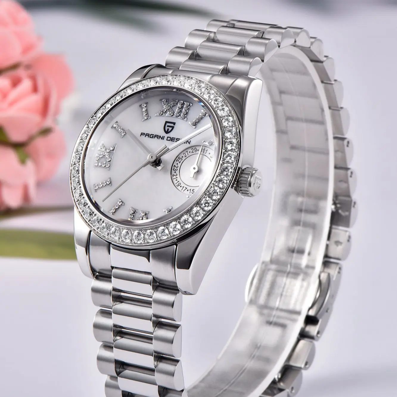 2023 PAGANI DESIGN New Women's Quartz Watch 32MM  Diving Stainless Steel Sapphire Glass 100m Waterproof Releoj Para Mujer Clock