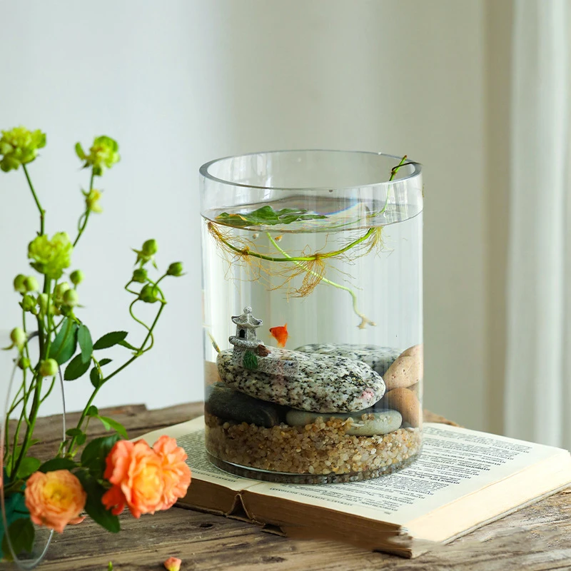 6.5x6/8/10/15/18cm Glass Flower Vase for Wedding Centerpieces Cylinder Vase Floating Candle Holders for Small Tealight Party 3