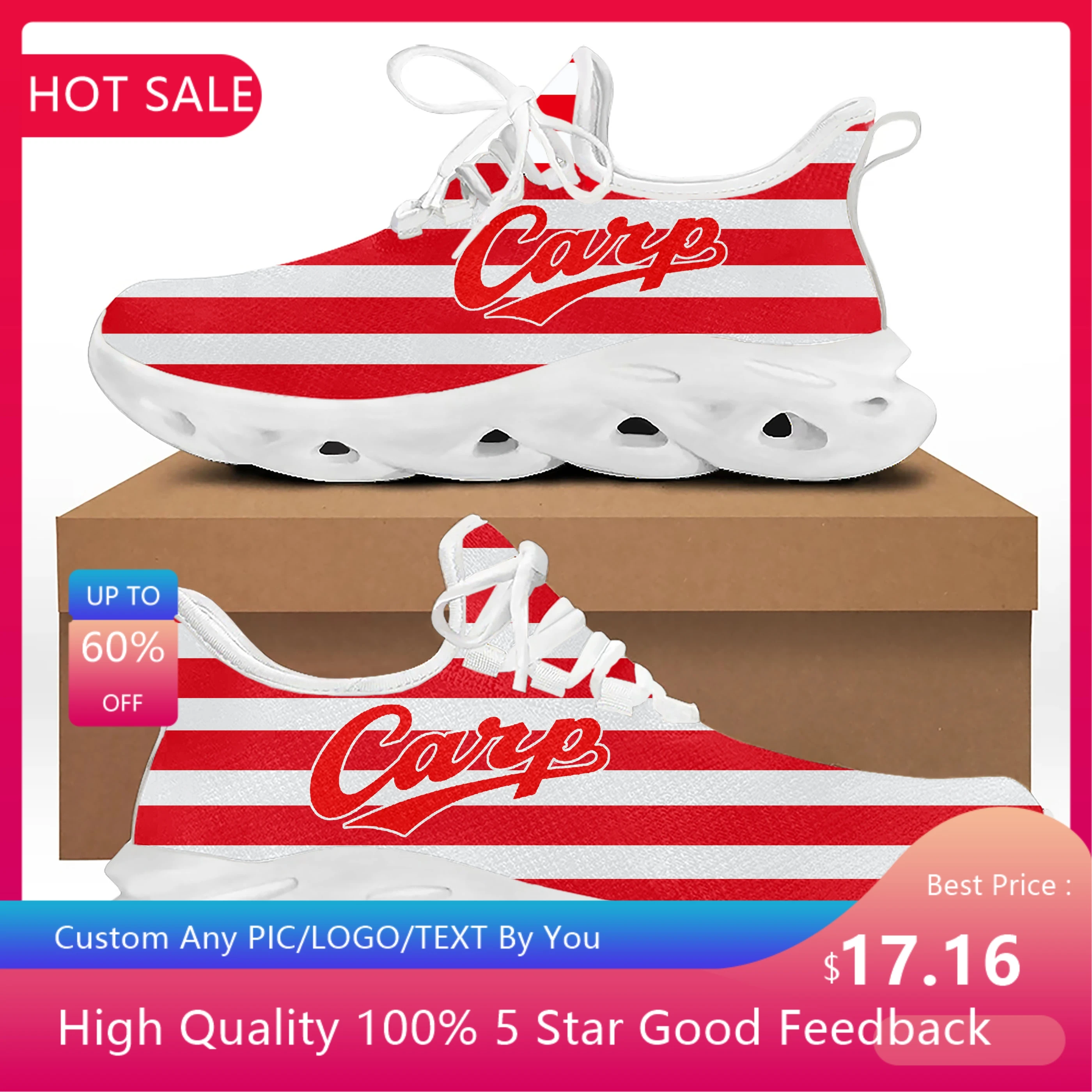 

カープ Hiroshima Carp baseball Flats Sneakers Mens Womens Sports Running Shoes High Quality DIY Sneaker customization Shoe