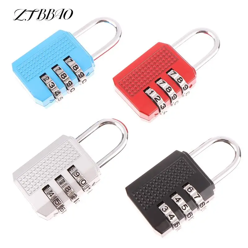 

Zinc Alloy Mini Padlock Customs Lock For Gym Changing Cabinet 3 Dial Digit Password Combination Suitcase Luggage