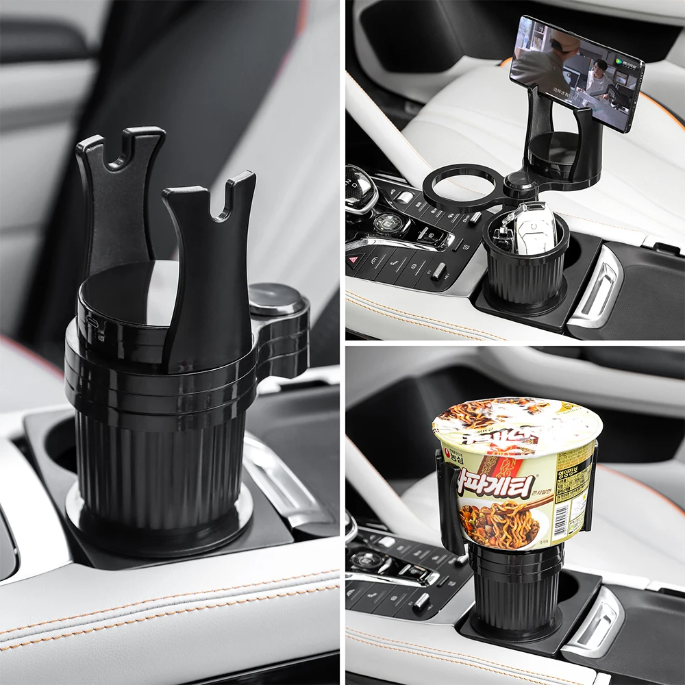 Multifunctional Car Wireless Charger Cup Holder 10W Fast Charging Auto Car  Mount Phone Holder Stand With 360° Rotation 2IN1 Tray - AliExpress