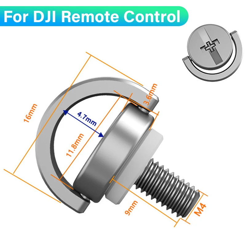 Vis sangle suspension télécommande DJI RC/RC 2/RC Pro - Dégagement rapide