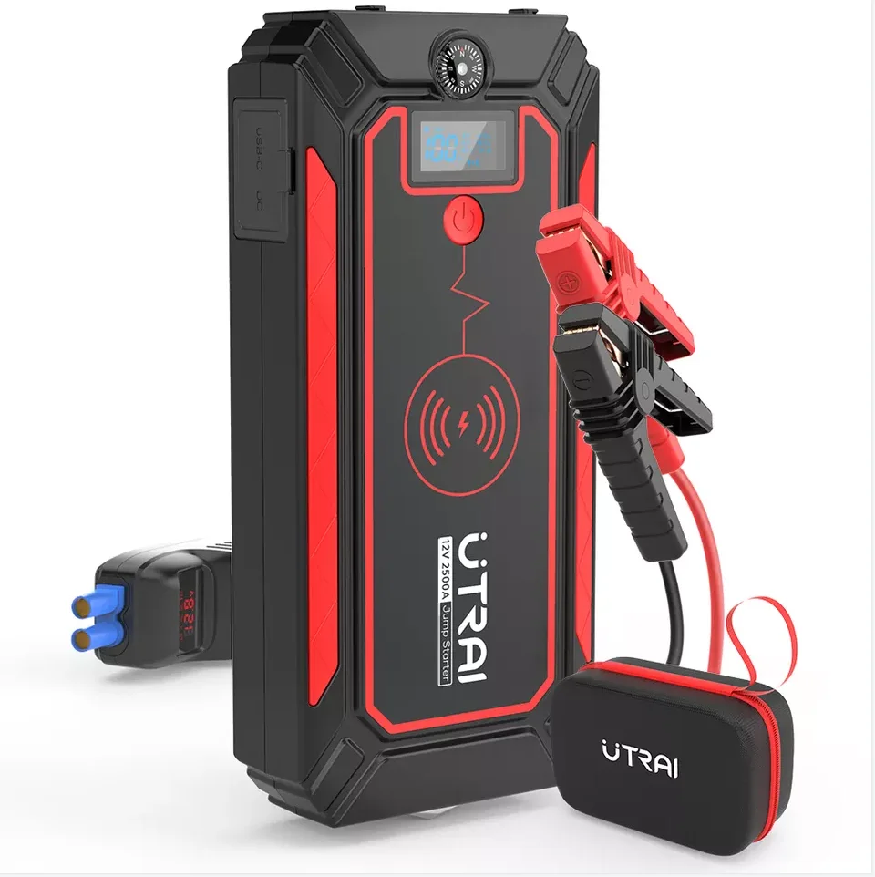 

Utrai Jstar 4 Multifunction Emeygency Vehicle Tools 12V Car Booster Wireless Charging 2500A Jump Starter Factory Wholesale