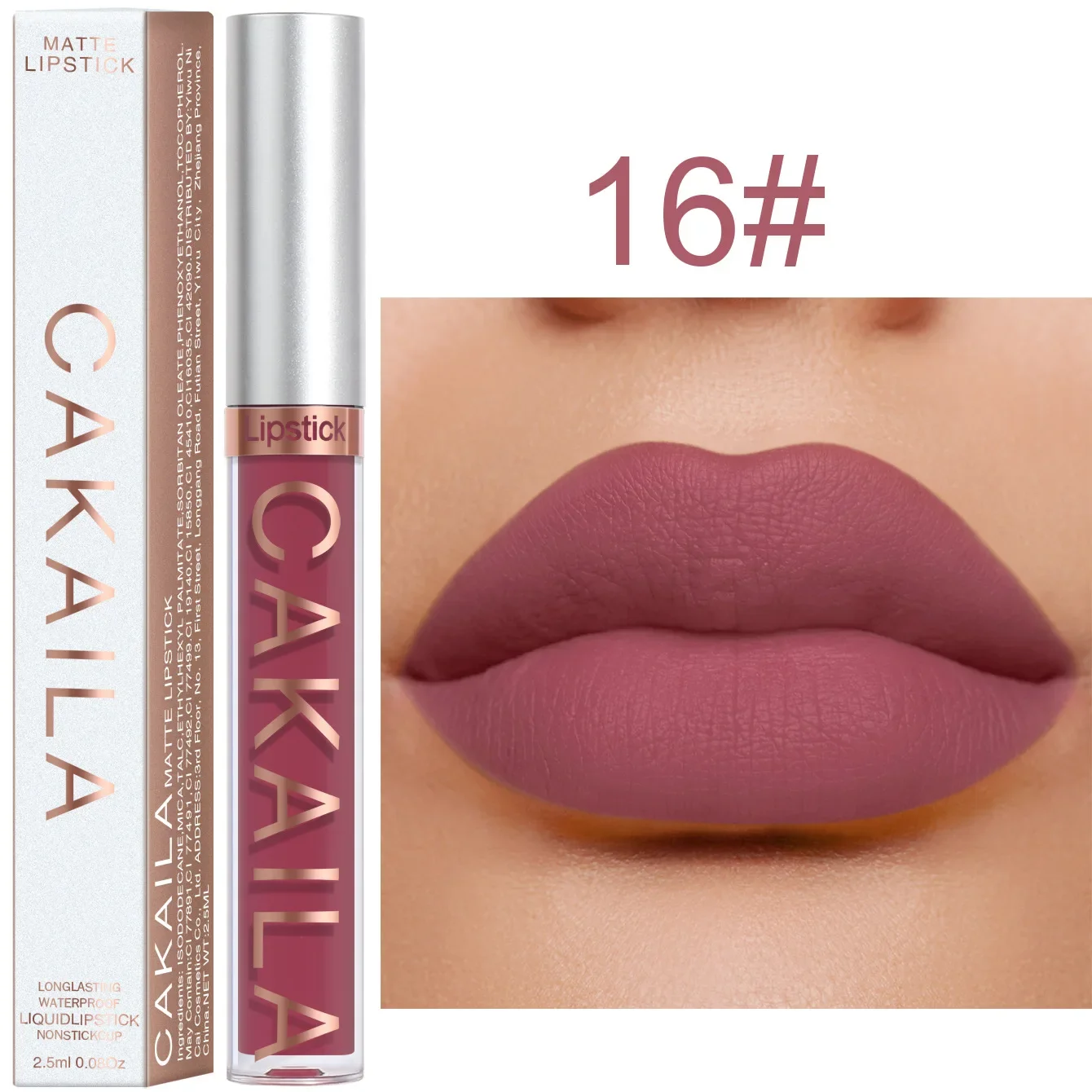 thumbnail image 1 of Liquid Lipstick Lip Makeup Women Beauty Red Nonstick Cup Waterproof Lip Gloss Sexy Long Lasting Velvet Matte Lip Gloss, 1 of 5