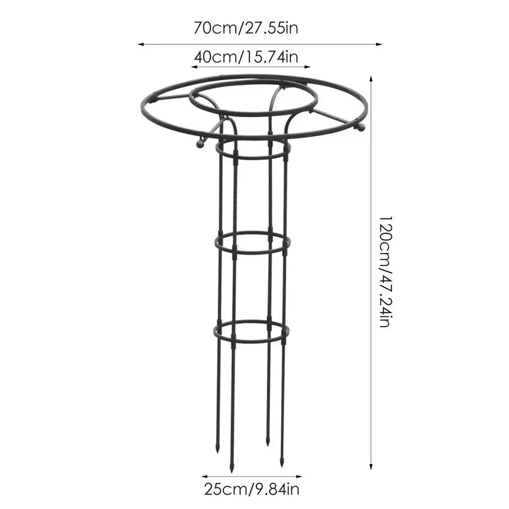 Tuteur Pour Plantes Grimpantes En Acrylique Transparent - 2 Formes (U Et Arc) + 4 Tiges Droites - 40 Cm - Pour Pots Intérieur/extérieur