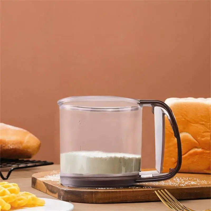 Pastry Baking Tools Powder Flour Mesh Sifter Cup Baking Icing Sugar Shaker Stainless Steel Sieve Cup Bakeware Kitchen Gadgets flour sifter mesh strainer fine mesh strainer powder sieve powder sugar shaker