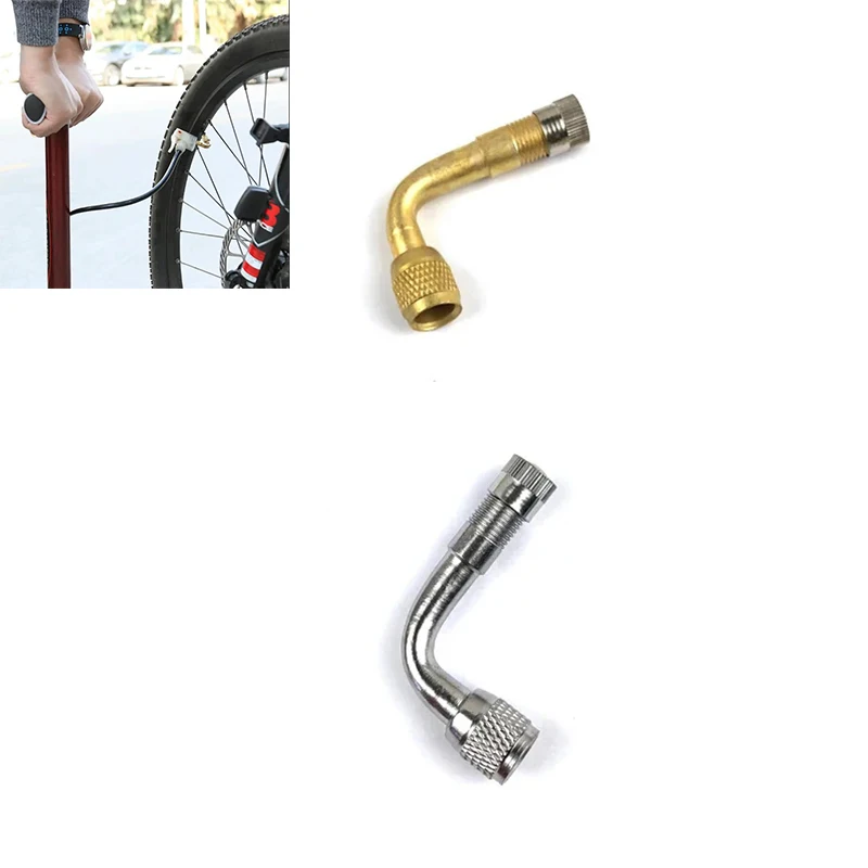 

2PC 90 Degree Air Tyre Valve Extension Tyre Valve Extender Car Motorbike Tyre Valve Adaptor Tyre Tube Extension Adapter