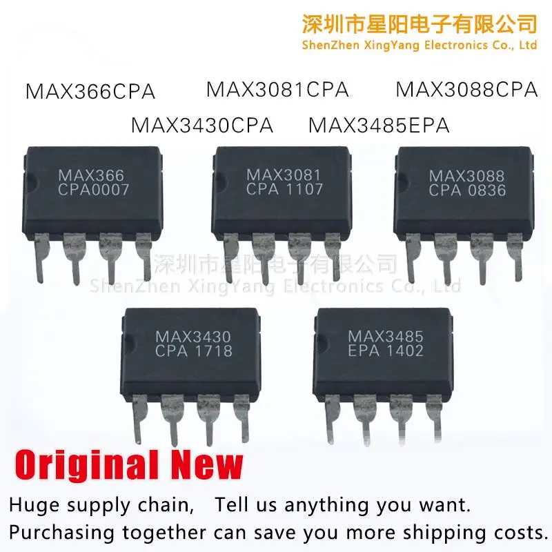 

New MAX3081CPA MAX3485EPA MAX3430CPA MAX366CPA MAX3088CPA