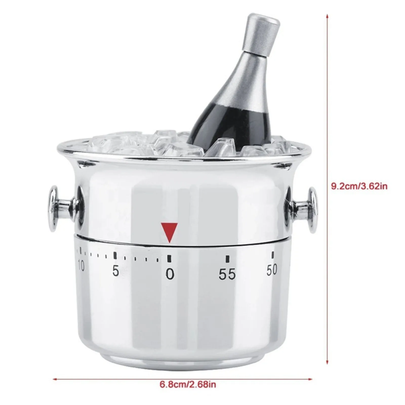 Kettle Shaped Mechanical Kitchen Timer Burronwood