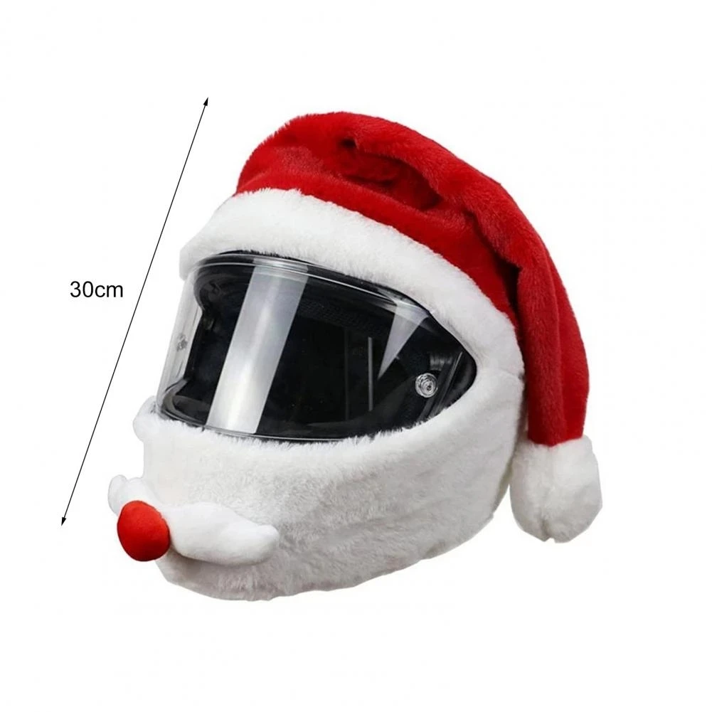 Motorcycle helmet christmas hat Plush Handmade Cute Helmet Cover Christmas Style Festive Touch Helmet hood Sleeve automatic welding helmet lens solar pro auto darken welding helmet mask lens automated filter lens hood welding equipment