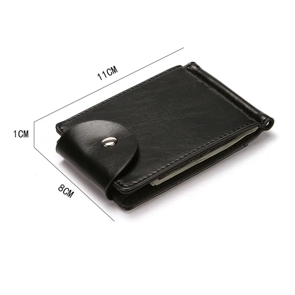 High Quality Multifunctional PU Leather Short Wallets Male Fashion Vintage Purse Hasp Coin Pouch Cards Holder Money Clips 6