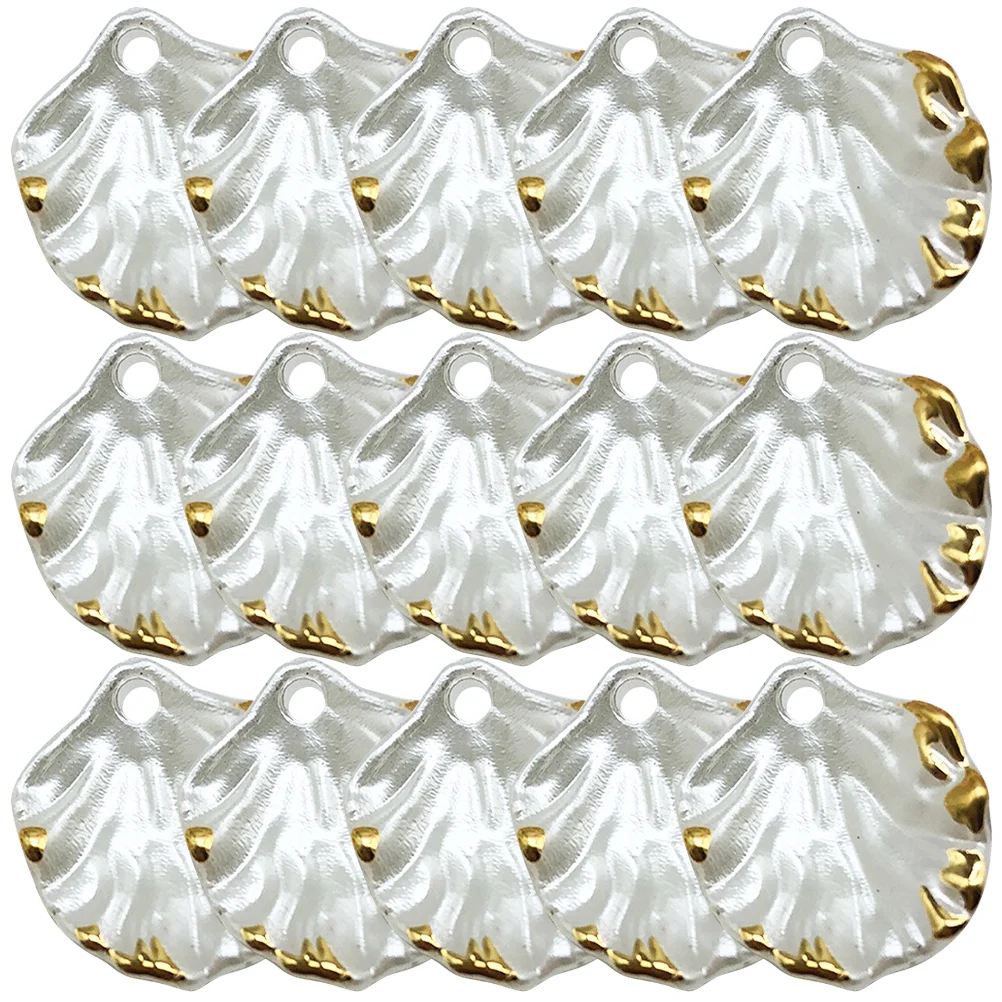 

100 Pcs Shell Beads Bracelets Beaded Flower Petal Charm For Jewelry Making Petals