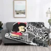 Love Mafalda Blanket 3D Printed Soft Flannel Fleece Warm Cartoon Throw Blankets for Home Bedroom Couch Bedspreads 1