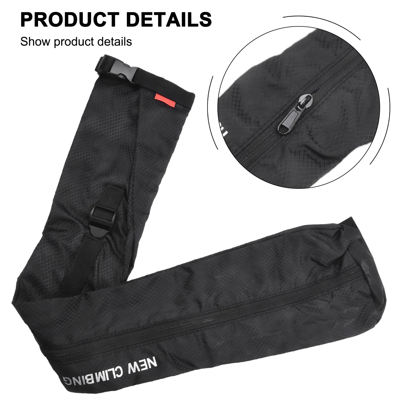 Hiking Stick Carry Bag Waterproof Trekking Pole Storage Pouch Walking Pole Bag External Hiking Storage